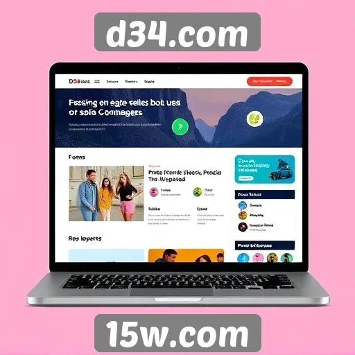 Análise da interface do usuário do site d34.com